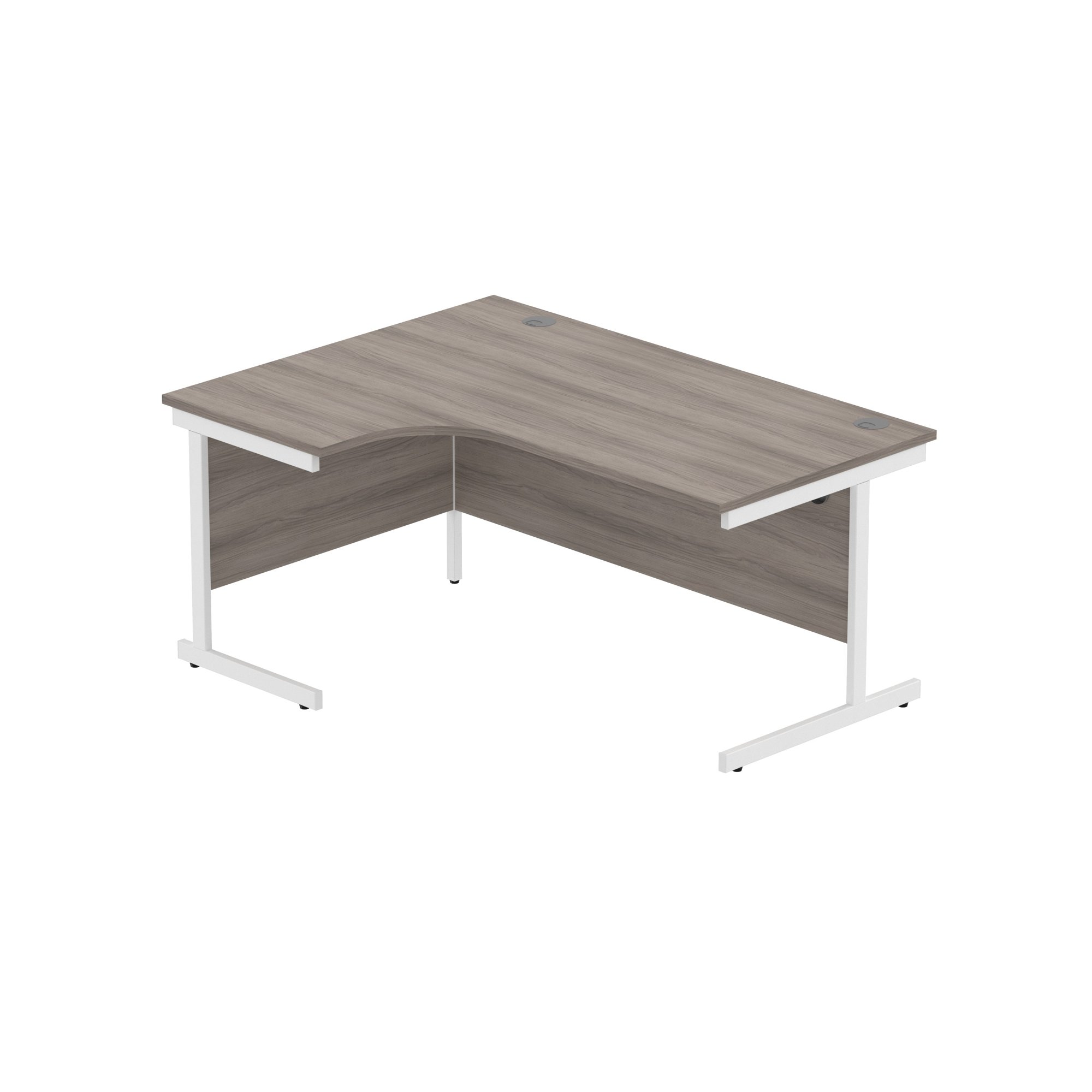 OFFICE LEFT HAND CORNER DESK WITH STEEL