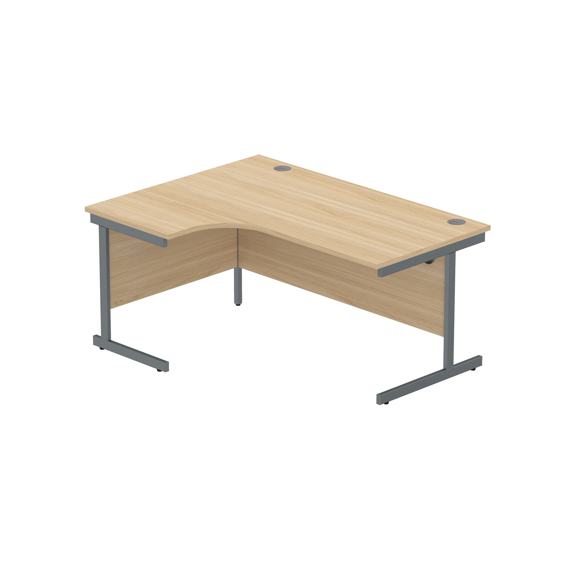 OFFICE LEFT HAND CORNER DESK WITH STEEL