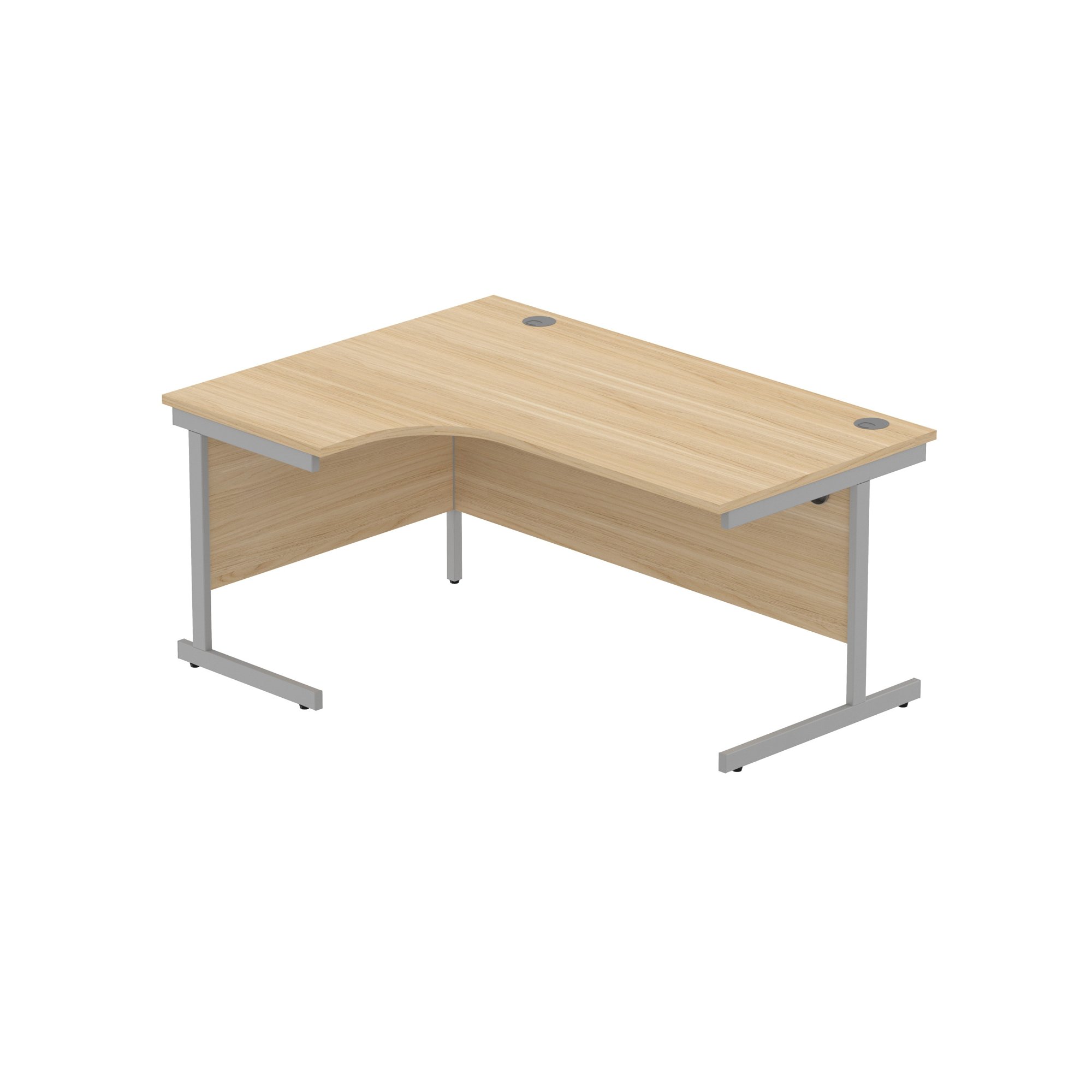 OFFICE LEFT HAND CORNER DESK WITH STEEL