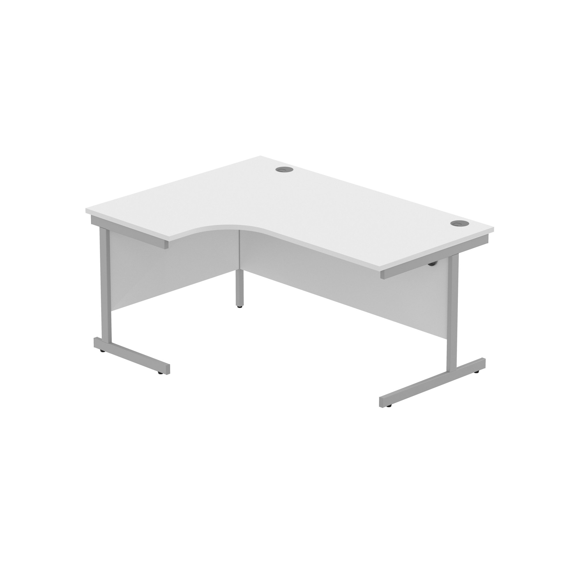 OFFICE LEFT HAND CORNER DESK WITH STEEL