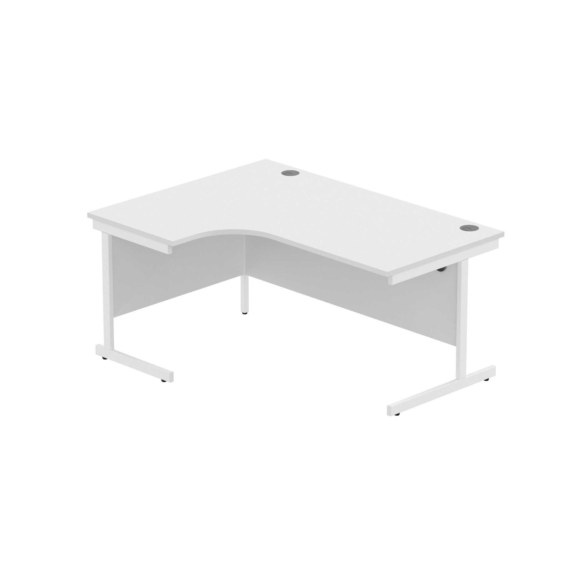 OFFICE LEFT HAND CORNER DESK WITH STEEL