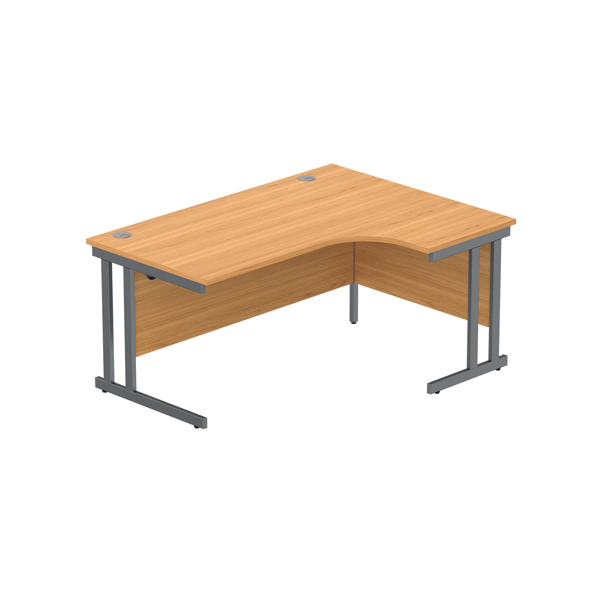 OFFICE RIGHT HAND CORNER DESK WITH STEEL
