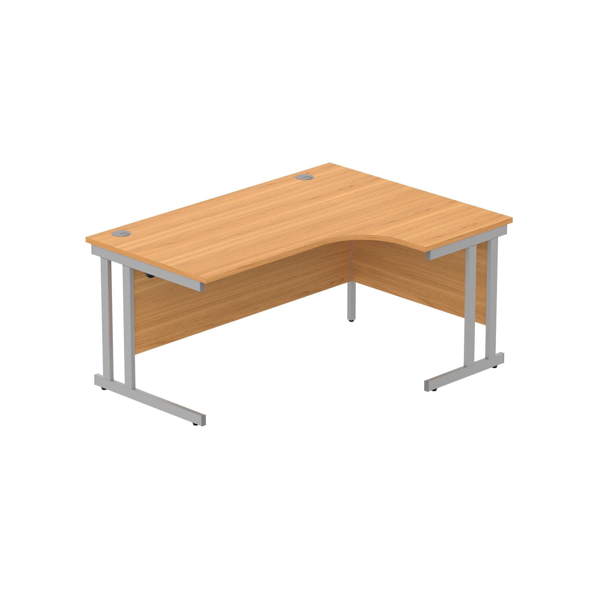 OFFICE RIGHT HAND CORNER DESK WITH STEEL