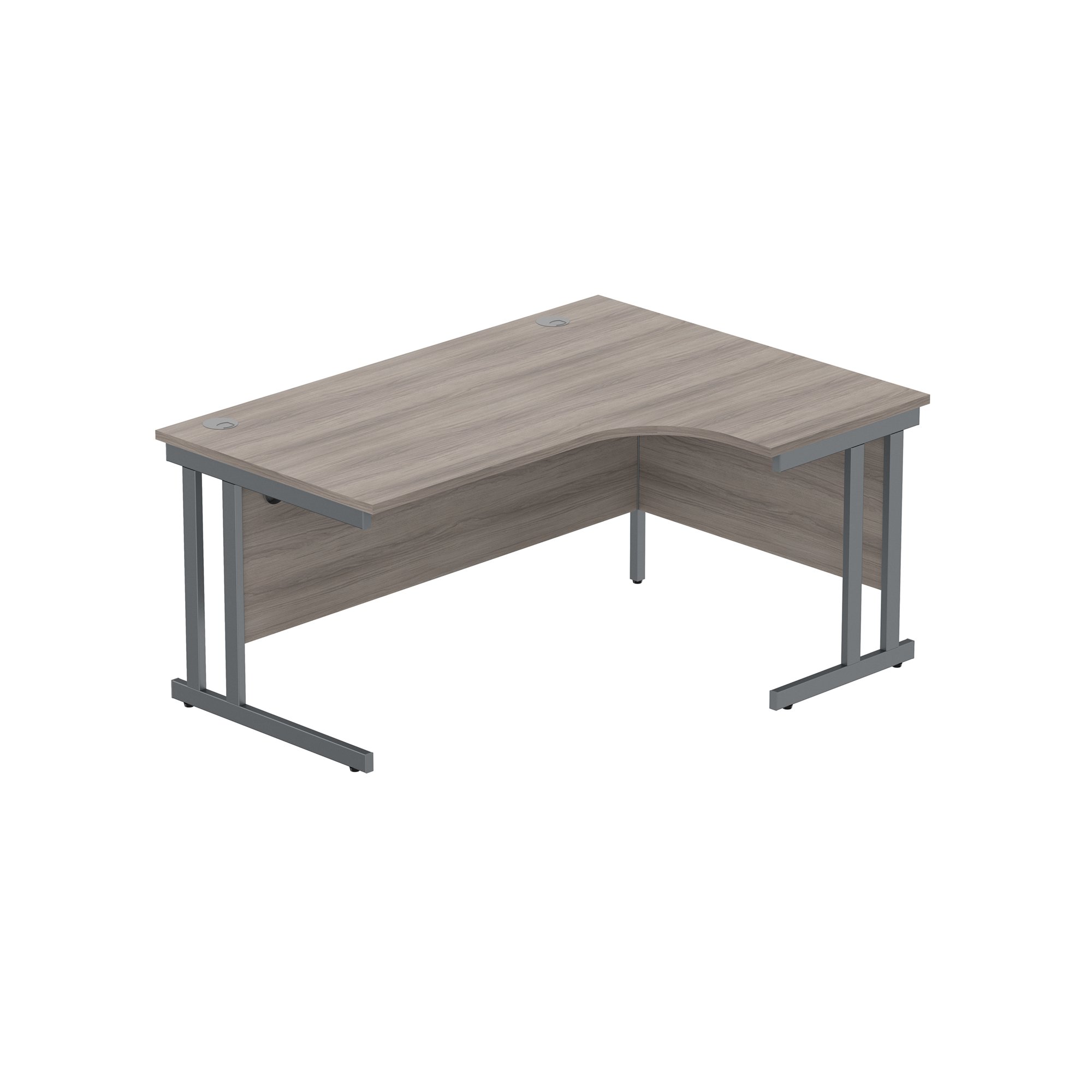 OFFICE RIGHT HAND CORNER DESK WITH STEEL