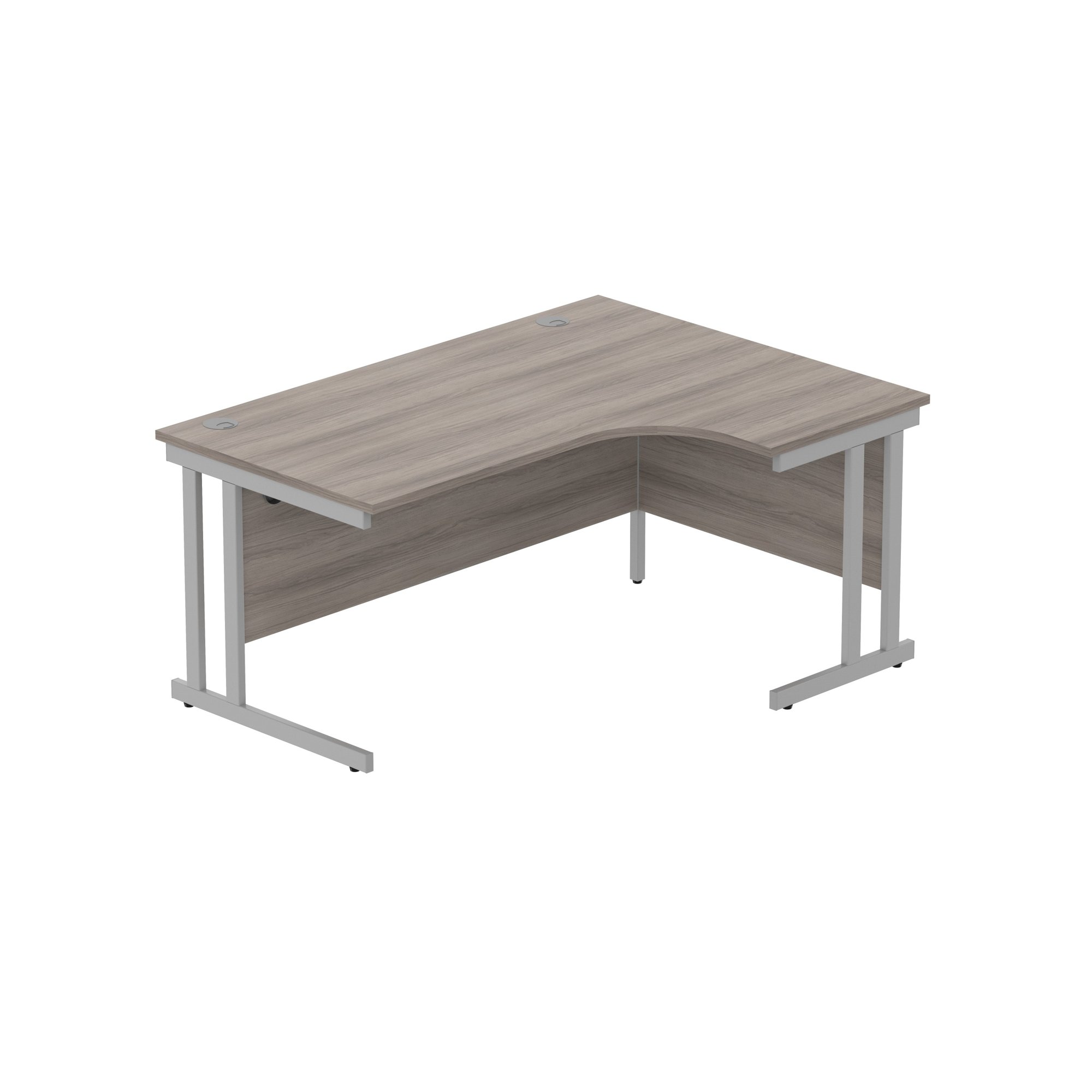 OFFICE RIGHT HAND CORNER DESK WITH STEEL