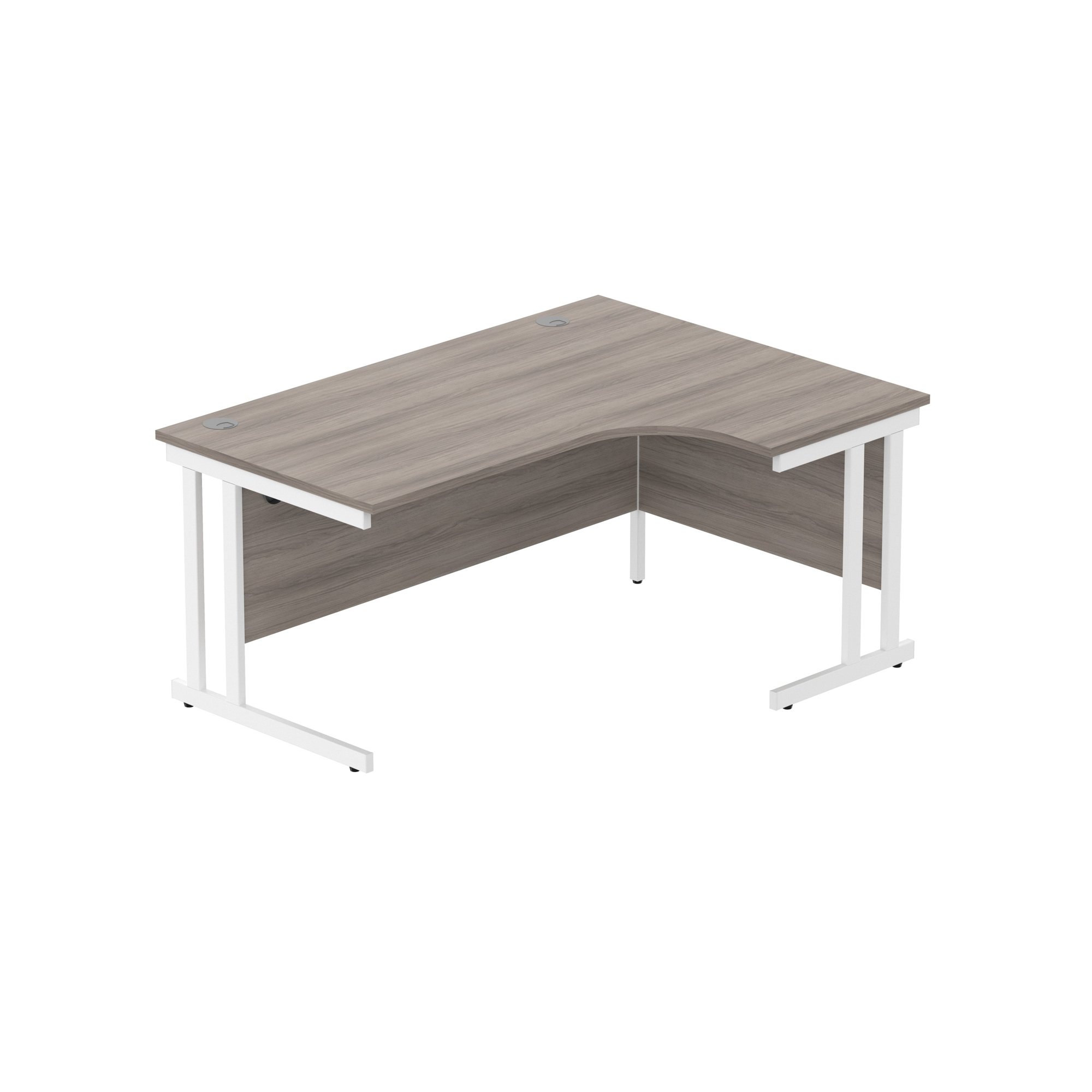 OFFICE RIGHT HAND CORNER DESK WITH STEEL
