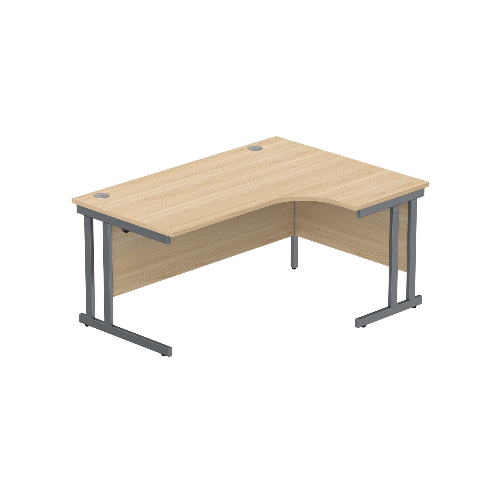 OFFICE RIGHT HAND CORNER DESK WITH STEEL