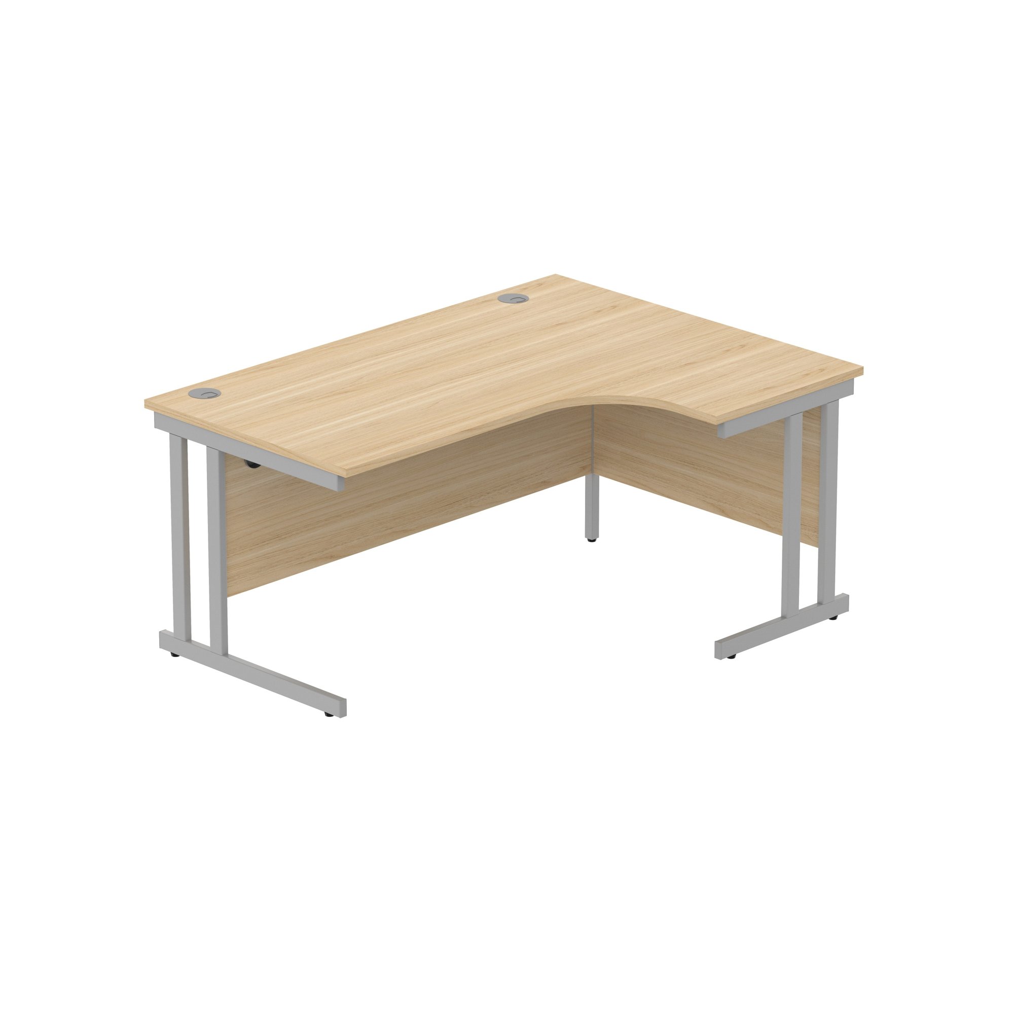 OFFICE RIGHT HAND CORNER DESK WITH STEEL
