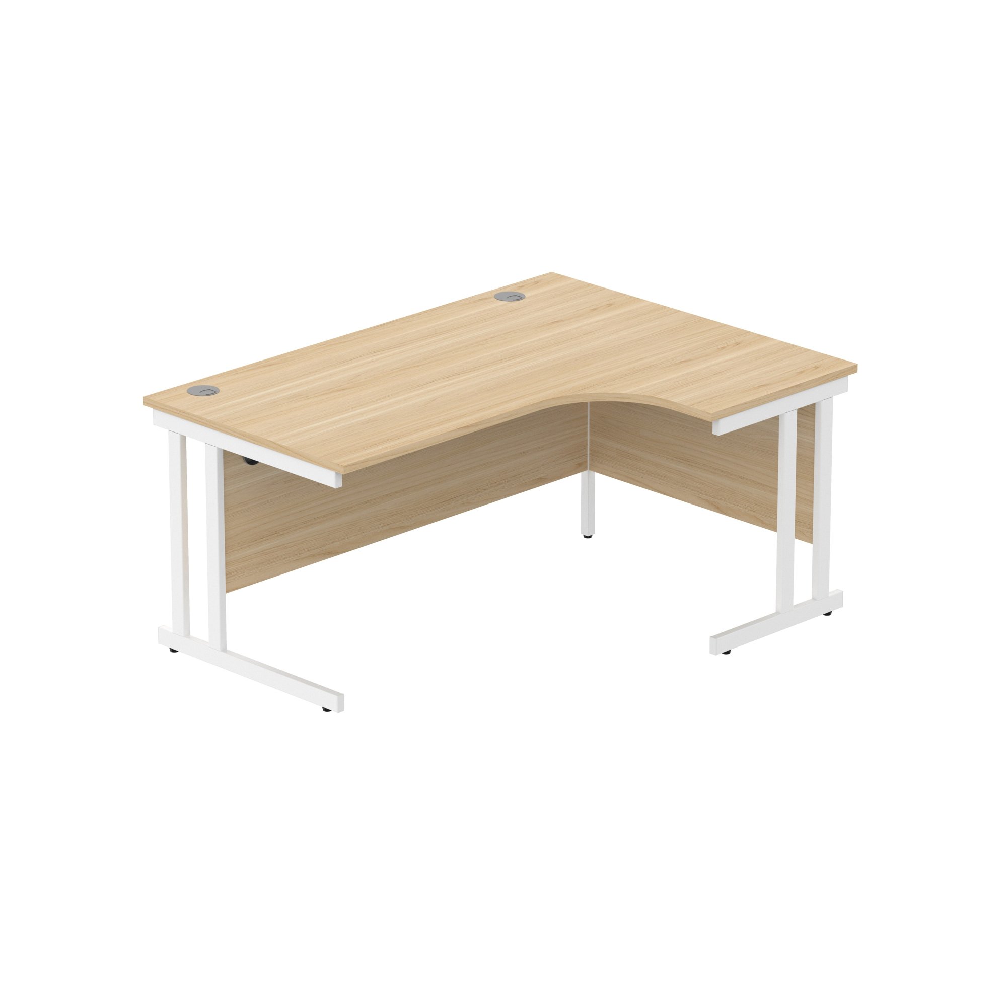 OFFICE RIGHT HAND CORNER DESK WITH STEEL