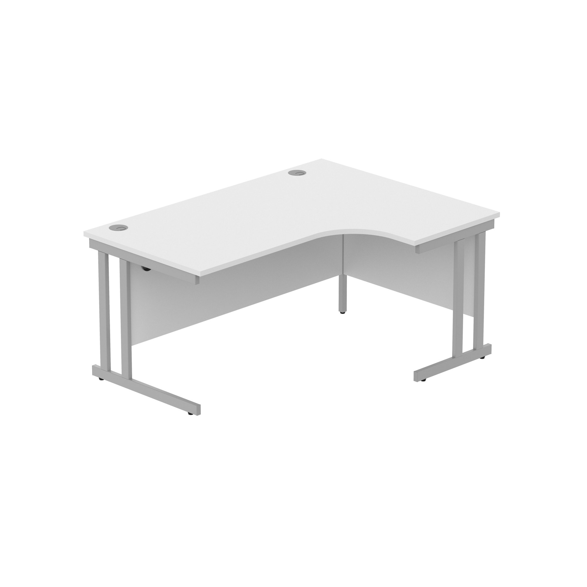 OFFICE RIGHT HAND CORNER DESK WITH STEEL