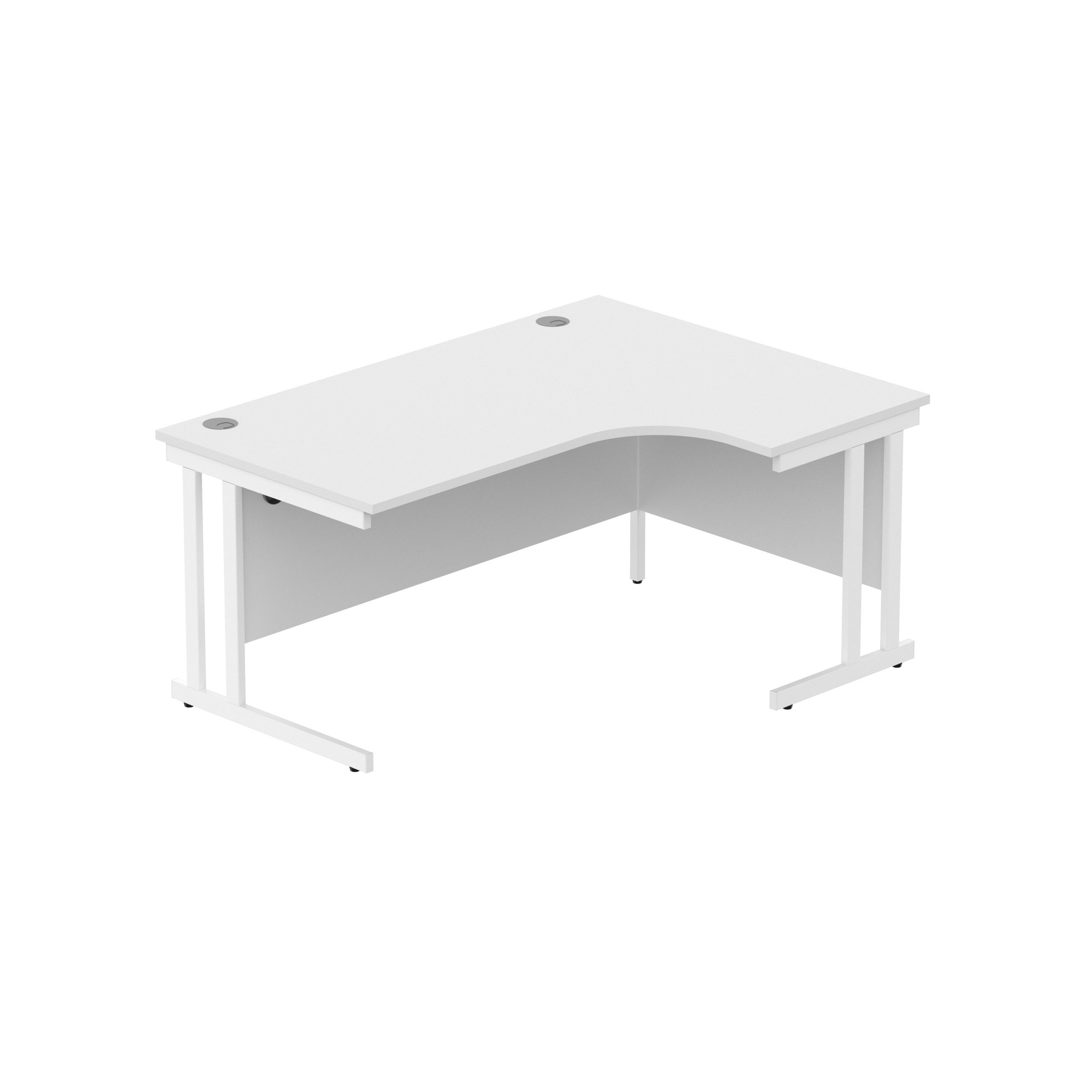 OFFICE RIGHT HAND CORNER DESK WITH STEEL
