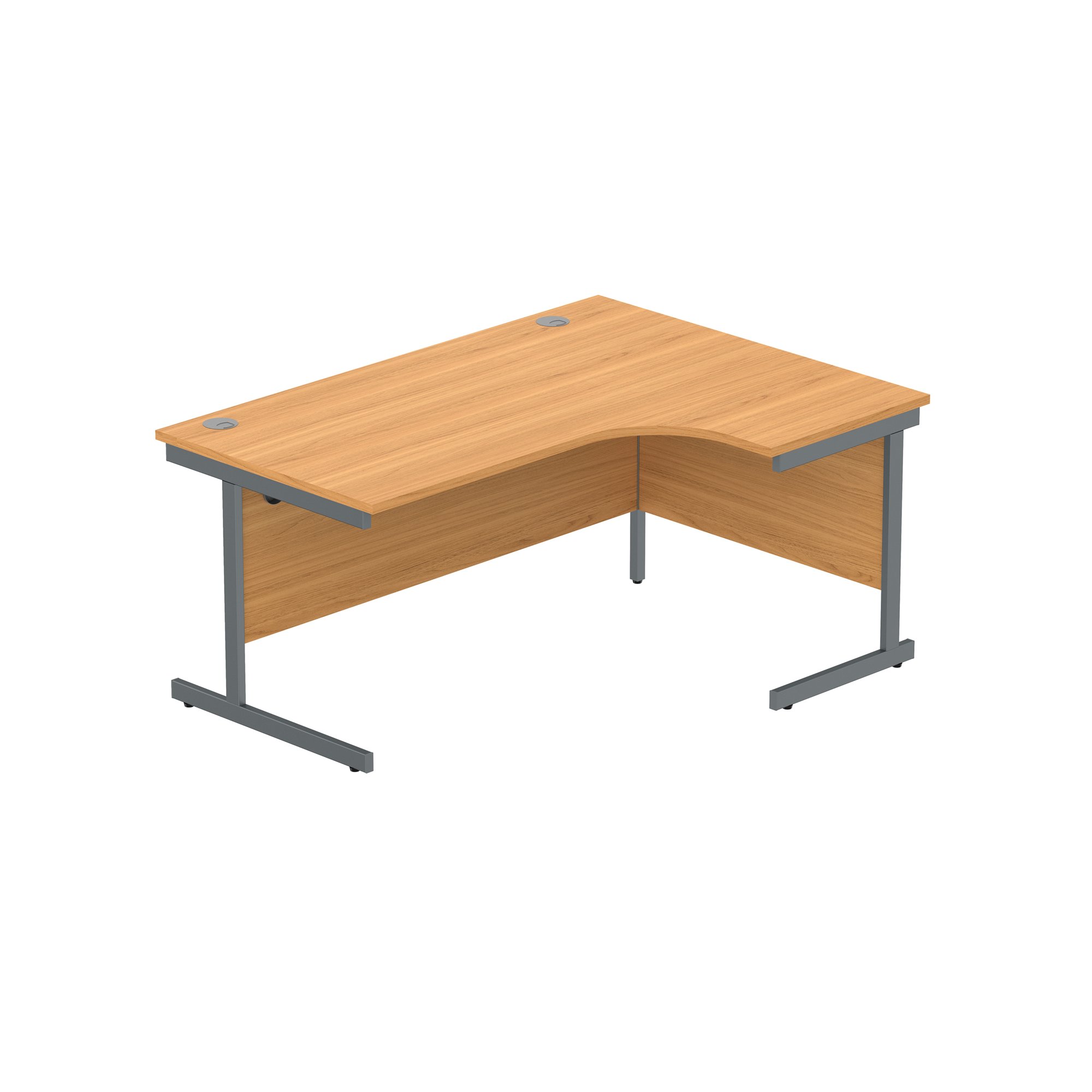 OFFICE RIGHT HAND CORNER DESK WITH STEEL