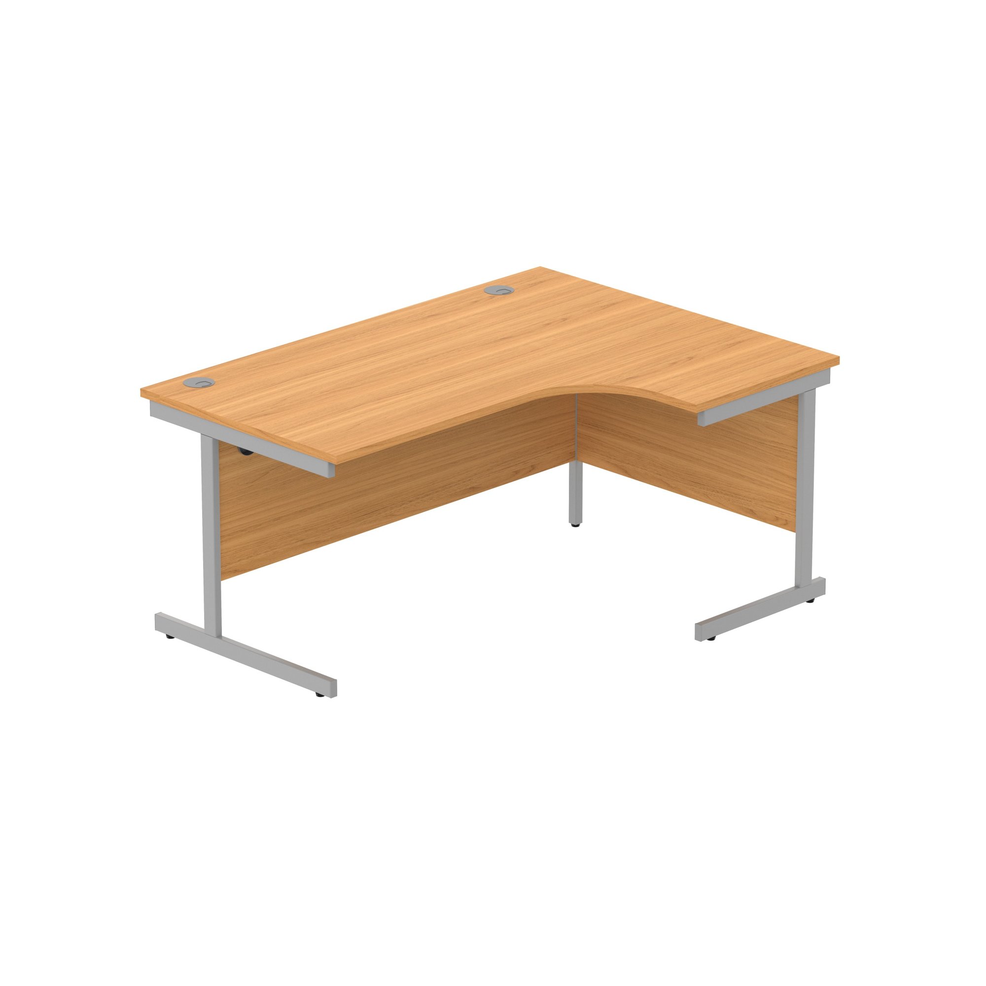 OFFICE RIGHT HAND CORNER DESK WITH STEEL