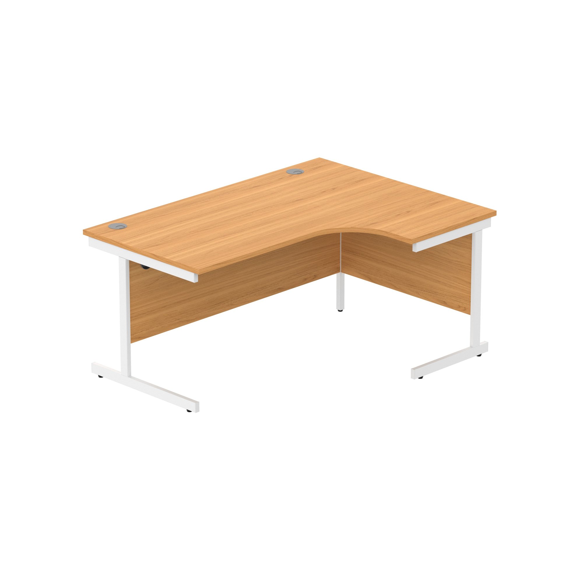 OFFICE RIGHT HAND CORNER DESK WITH STEEL