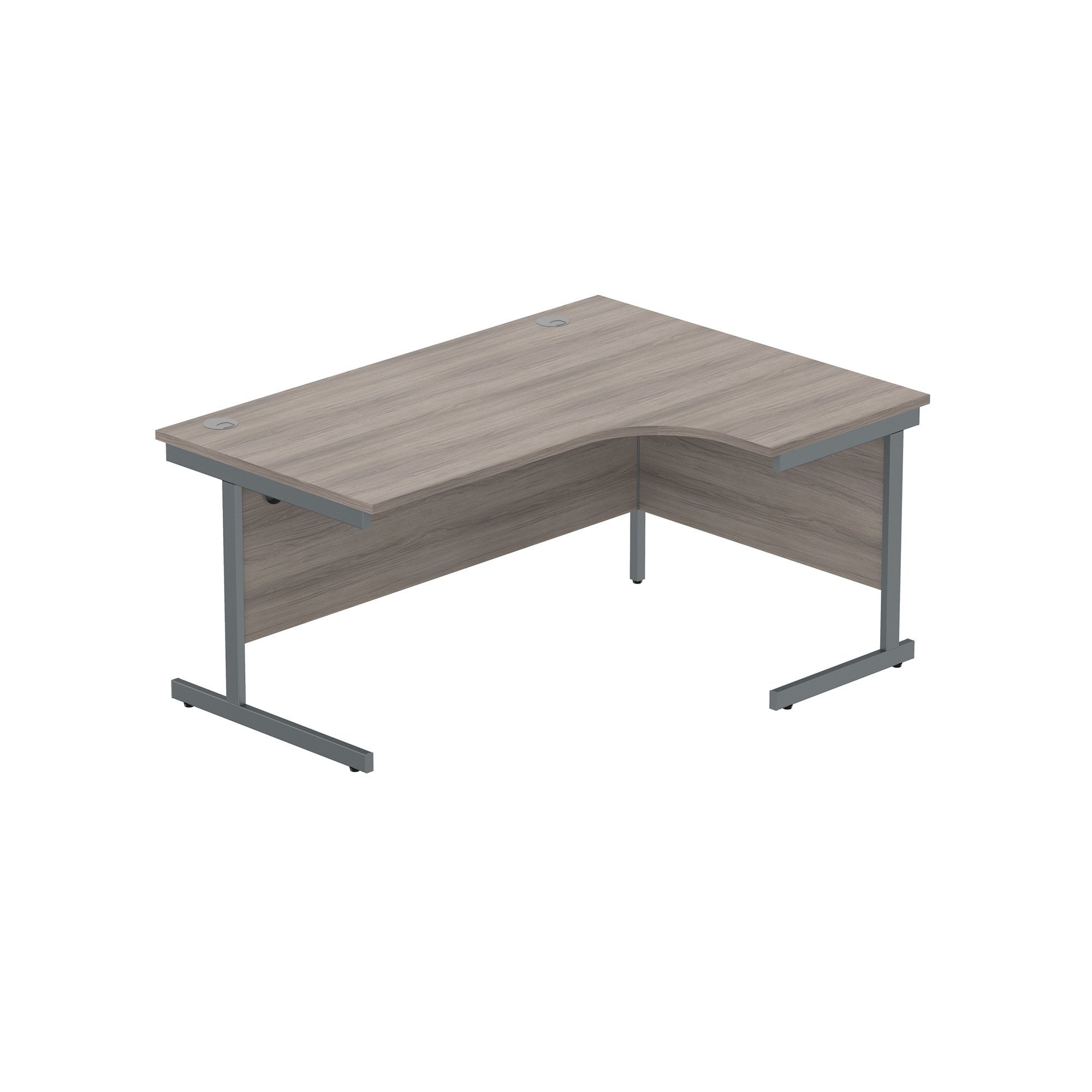 OFFICE RIGHT HAND CORNER DESK WITH STEEL