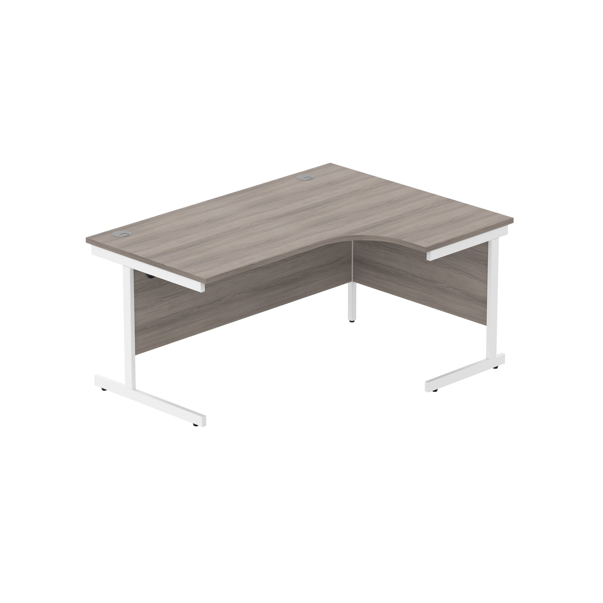 OFFICE RIGHT HAND CORNER DESK WITH STEEL