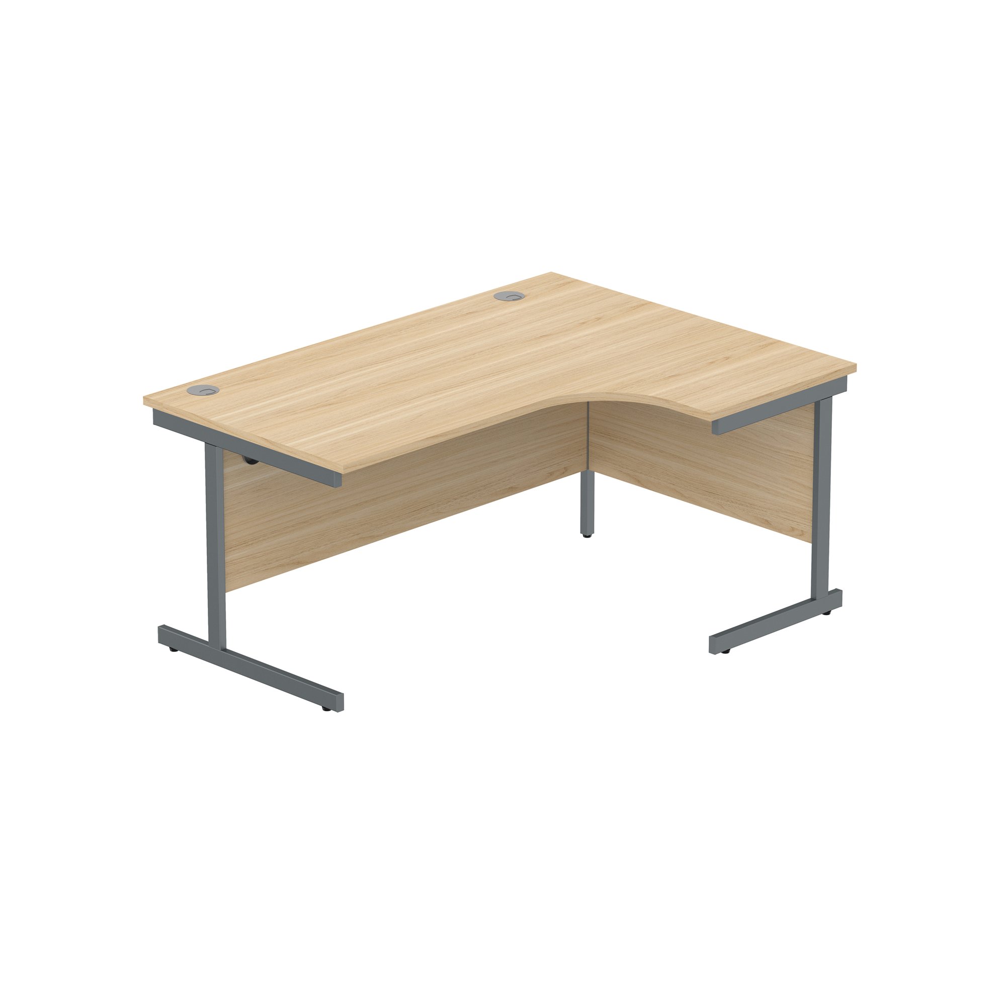 OFFICE RIGHT HAND CORNER DESK WITH STEEL