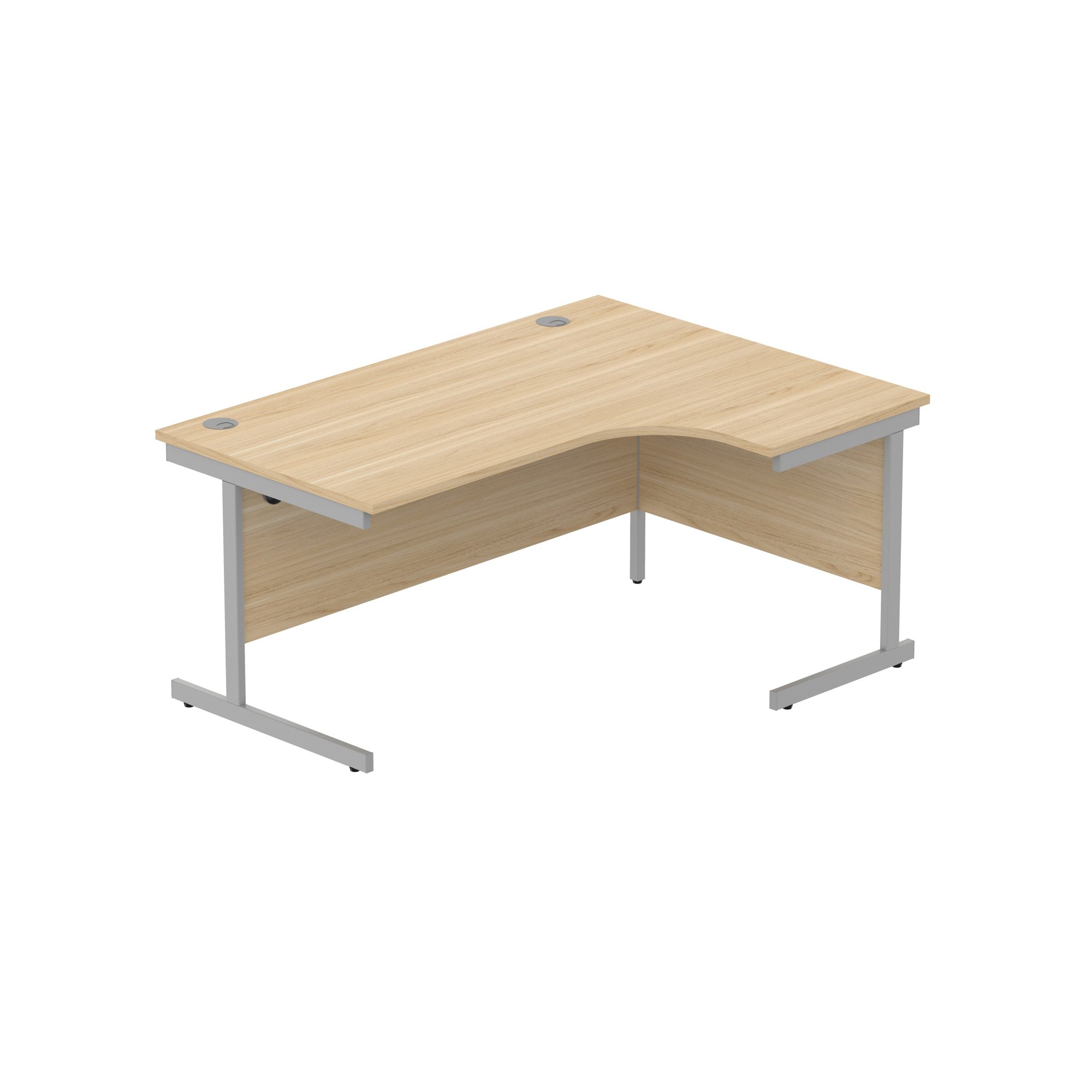 OFFICE RIGHT HAND CORNER DESK WITH STEEL