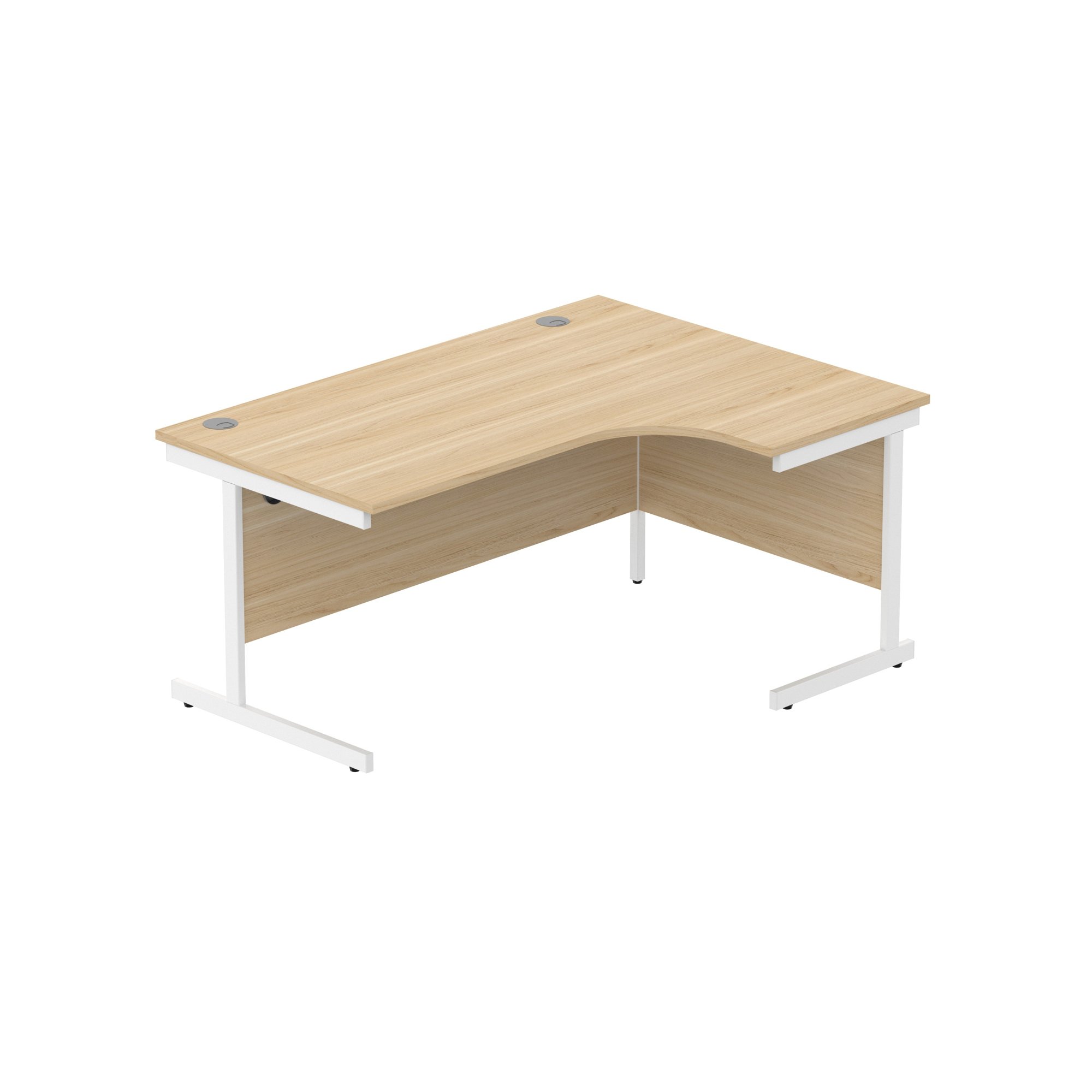 OFFICE RIGHT HAND CORNER DESK WITH STEEL