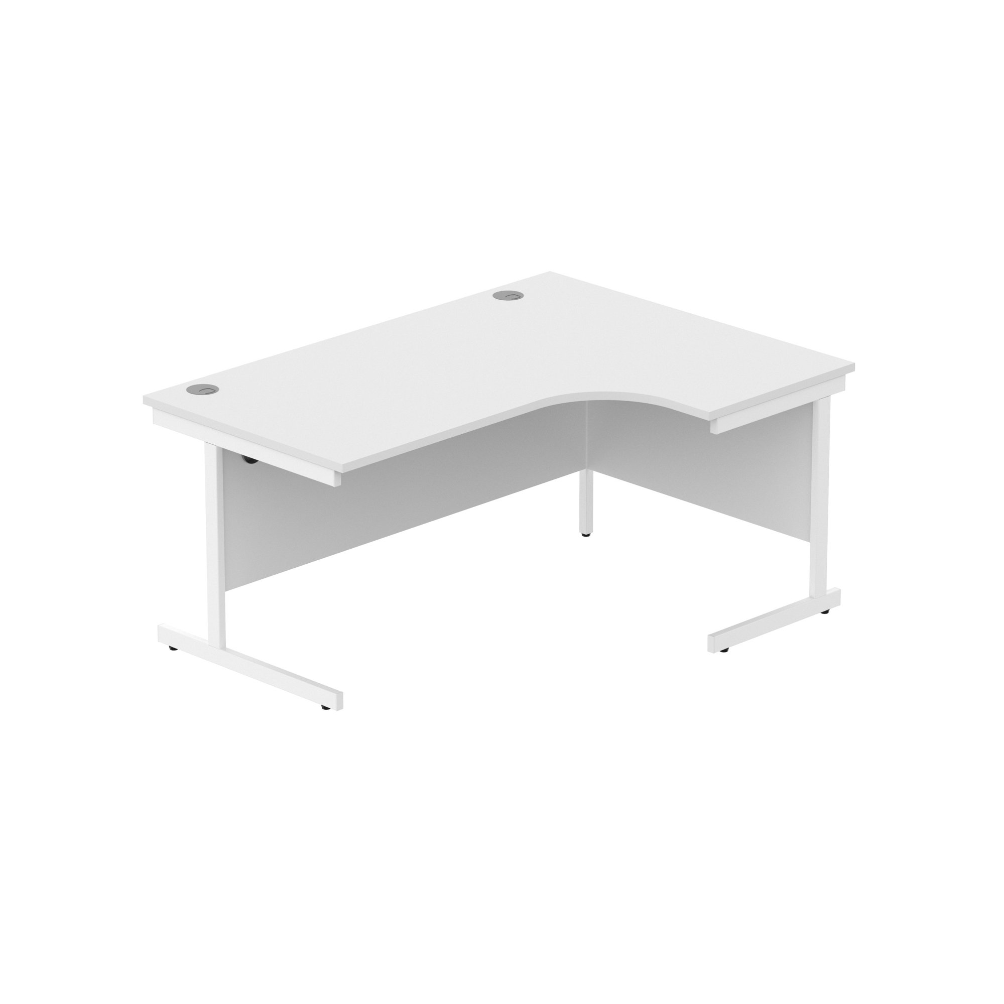 OFFICE RIGHT HAND CORNER DESK WITH STEEL