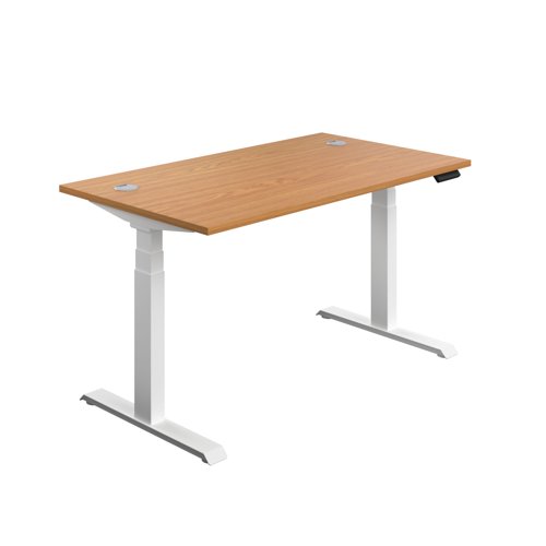 Economy Sit Stand Desk (FSC) 1800 X 800 Nova Oak/White Economy Sit Stand Desk (FSC) 1800 X 800 Nova Oak/White