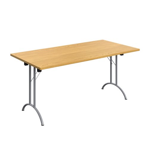 One Union Rectangular Folding Table (FSC) 1600 X 800 Nova Oak/Silver One Union Rectangular Folding Table (FSC) 1600 X 800 Nova Oak/Silver
