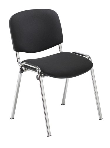 Club+Chair+with+Chrome+Black%2FChrome