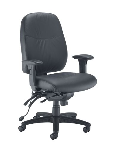 Vista+Leather+Look+Chair+Black