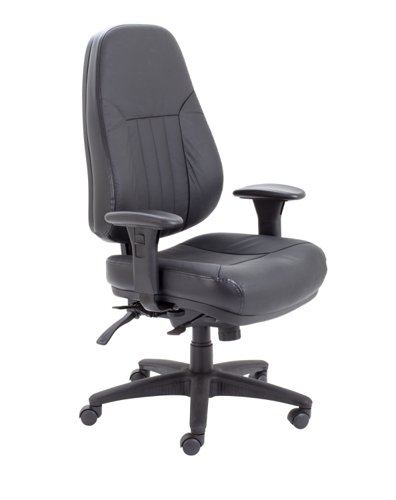 Panther+Executive+Leather+Office+Chair+Black