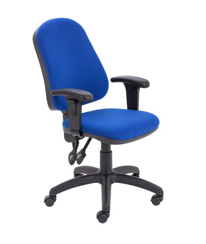 Calypso+2+High+Back+Operator+Chair+with+Adjustable+Arms+Royal+Blue