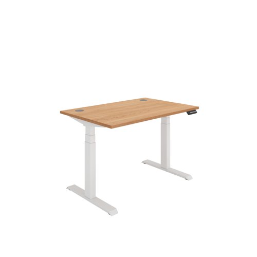 Office Rectangular Dual Motor Sit Stand Desk (FSC) 1200X800 Beech/White Office Rectangular Dual Motor Sit Stand Desk (FSC) 1200X800 Beech/White