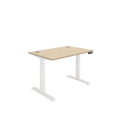 Office Rectangular Dual Motor Sit Stand Desk (FSC) 1200X800 Oak/White Office Rectangular Dual Motor Sit Stand Desk (FSC) 1200X800 Oak/White