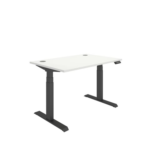 Office Rectangular Dual Motor Sit Stand Desk (FSC) 1200X800 White/Black Office Rectangular Dual Motor Sit Stand Desk (FSC) 1200X800 White/Black