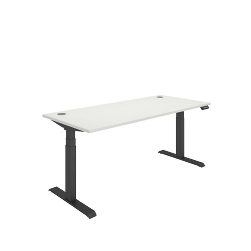 Office Rectangular Dual Motor Sit Stand Desk (FSC) 1800X800 White/Black Office Rectangular Dual Motor Sit Stand Desk (FSC) 1800X800 White/Black
