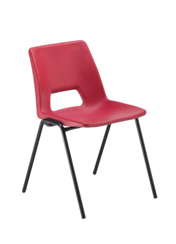 Economy+Polypropylene+Chair+Red