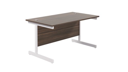 Single+Upright+Rectangular+Desk%3A+800mm+Deep+1400+X+800+Dark+Walnut%2FWhite