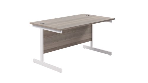 Single+Upright+Rectangular+Desk%3A+800mm+Deep+1400+X+800+Grey+Oak%2FWhite