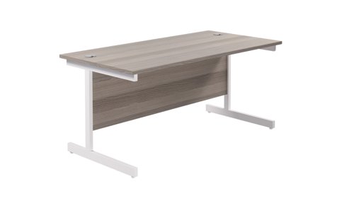 Single+Upright+Rectangular+Desk%3A+800mm+Deep+1600+X+800+Grey+Oak%2FWhite