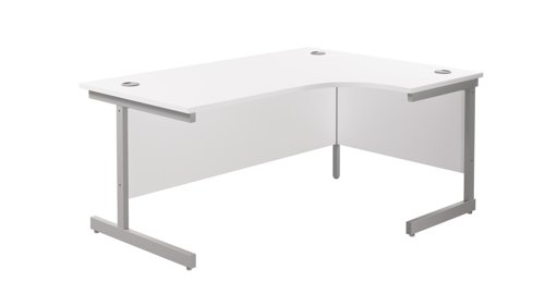 Single+Upright+Right+Hand+Radial+Desk+1800+X+1200+White%2FSilver