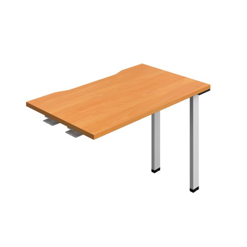 Synergy Bench Extension with Cut Out: 1 Person (FSC) : 1000 600 Beech/Silver Synergy Bench Extension with Cut Out: 1 Person (FSC) : 1000 600 Beech/Silver
