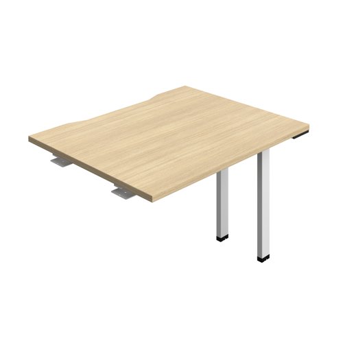 Synergy Bench Extension with Cut Out: 1 Person (FSC) : 1000 800 Nova Oak/White Synergy Bench Extension with Cut Out: 1 Person (FSC) : 1000 800 Nova Oak/White