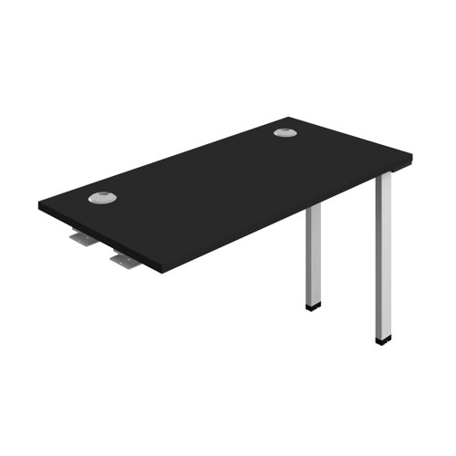 Synergy Bench Extension with Cable Ports: 1 Person (FSC) : 1200 600 Black/Silver Synergy Bench Extension with Cable Ports: 1 Person (FSC) : 1200 600 Black/Silver