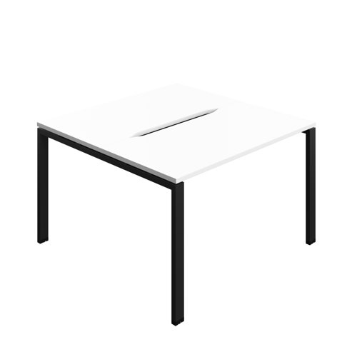 Synergy Bench with Cut Out: 2 Person (FSC) : Goal Post Leg : 1200 700 White/Black Synergy Bench with Cut Out: 2 Person (FSC) : Goal Post Leg : 1200 700 White/Black