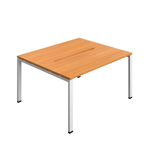Synergy Bench with Cut Out: 2 Person (FSC) : Goal Post Leg : 1400 600 Beech/White Synergy Bench with Cut Out: 2 Person (FSC) : Goal Post Leg : 1400 600 Beech/White