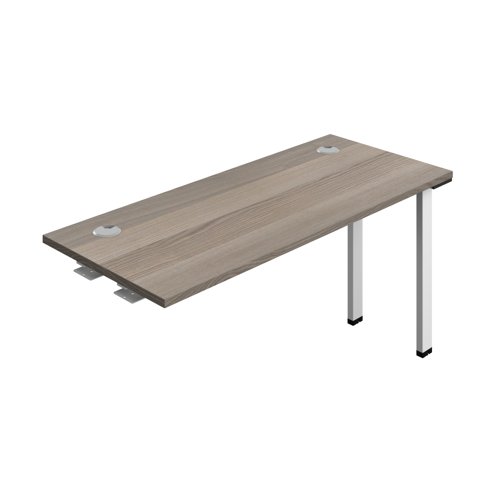 Synergy Bench Extension with Cable Ports: 1 Person (FSC) : 1400 600 Grey Oak/White Synergy Bench Extension with Cable Ports: 1 Person (FSC) : 1400 600 Grey Oak/White