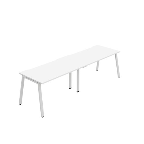 Synergy 2SP Bench Desk 1400X800mm A-Frame White/White Synergy 2SP Bench Desk 1400X800mm A-Frame White/White