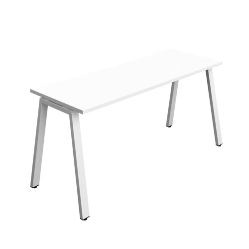 Synergy Bench with Cut Out: 1 Person (FSC) : A-Frame Leg : 1600 700 White/White Synergy Bench with Cut Out: 1 Person (FSC) : A-Frame Leg : 1600 700 White/White