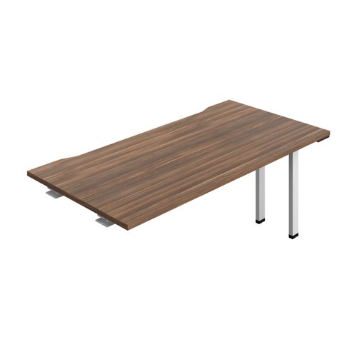 Synergy Bench Extension with Cut Out: 1 Person (FSC) : 1600 800 Dark Walnut/White Synergy Bench Extension with Cut Out: 1 Person (FSC) : 1600 800 Dark Walnut/White