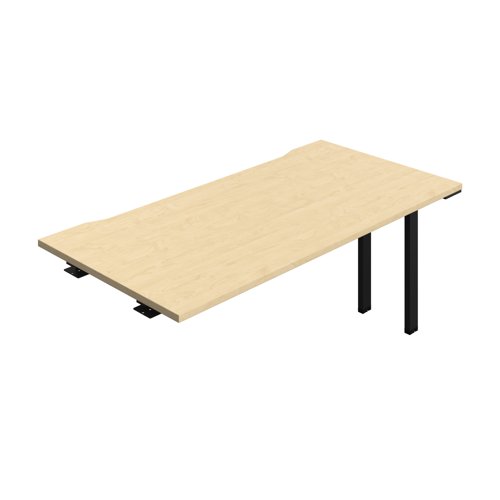 Synergy Bench Extension with Cut Out: 1 Person (FSC) : 1600 800 Maple/Black Synergy Bench Extension with Cut Out: 1 Person (FSC) : 1600 800 Maple/Black