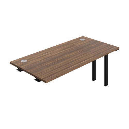 Synergy Bench Extension with Cable Ports: 1 Person (FSC) : 1600 800 Dark Walnut/Black Synergy Bench Extension with Cable Ports: 1 Person (FSC) : 1600 800 Dark Walnut/Black